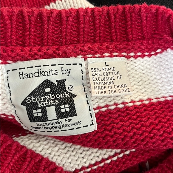 Vintage Storybook Knits Patriotic Cardigan Sweater - Picture 12 of 14